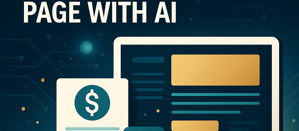Step-by-Step: Creating a Sales Page with AI